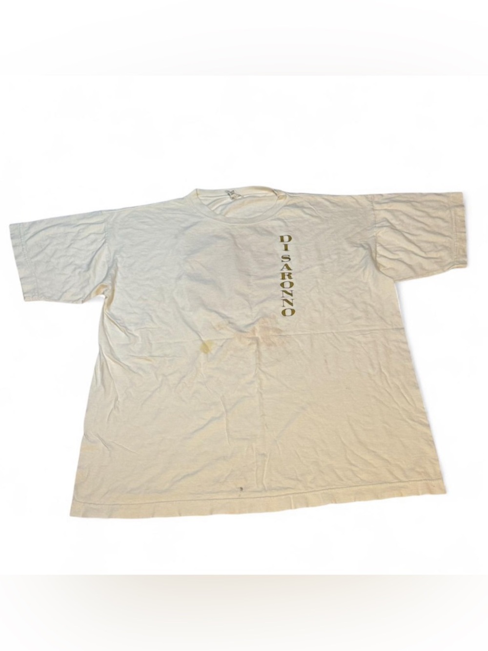 Stains Men's Disarono Cream Logo Short Sleeve Tee